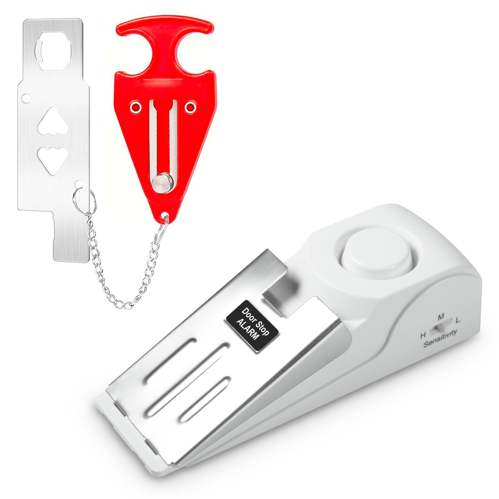 Door Stop Alarm - แบบพกพาประตูหยุดปลุกเดินทางโรงแรมประตูล็อคไม่จําเป็นต้องติดตั้งให้ Double Security สําหรับ Home Hotel