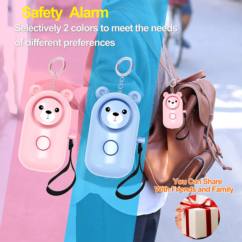 Personal Alarm Keychain - 130dB สัญญาณเตือนภัยส่วนบุคคลแบบพวงกุญแจ เสียงดัง ป้องกันตัว ป้องกันภัยฉุกเฉิน ป้องกันหมาป่า
