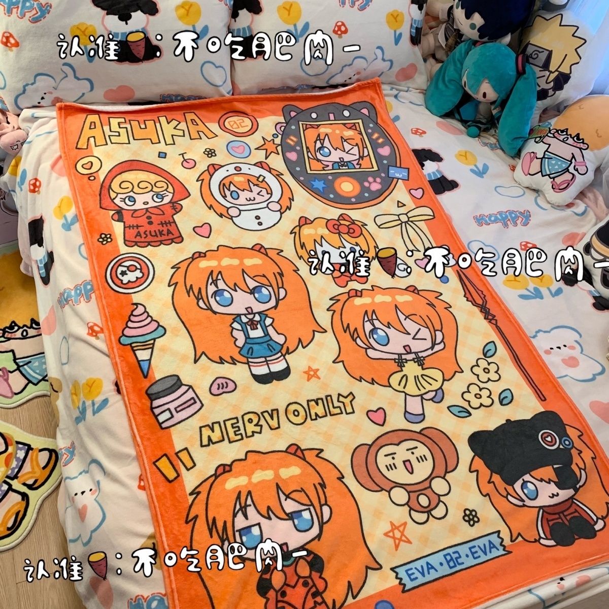 Fire Blanket Kitchen - ใหม่คาวาอิ อาซึกะ แลงลีย์ โซริวผ้าห่มเครื่องปรับอากาศผ้าสักหลาดนีออน เจเนซิส อีวานเจลิออนผ้าห่มผลิตภัณฑ์เสริมของขวัญ