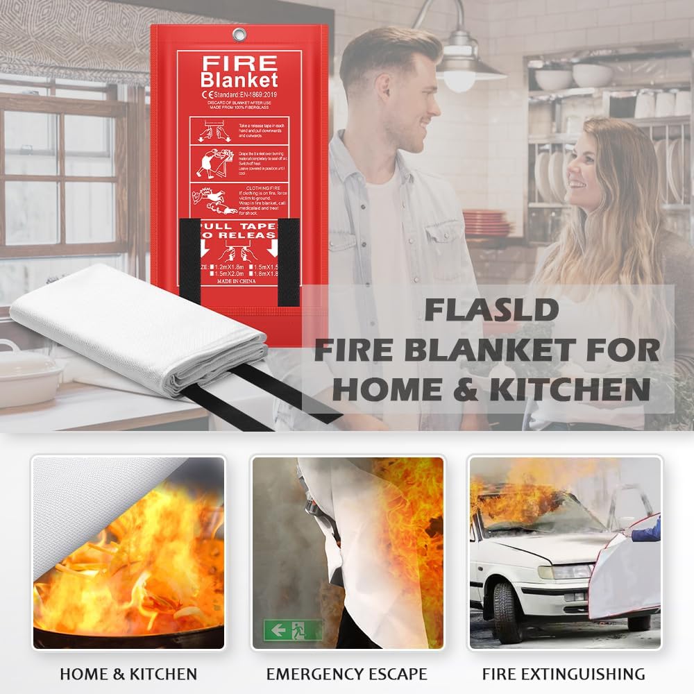 Fire Blanket Kitchen - ผ้าห่มกันไฟฉุกเฉินรุ่นใหม่ล่าสุด TANAN 2026 1 ผืน -