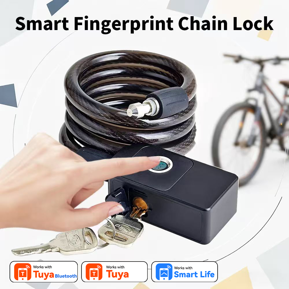 Security Chain Door - ล็อคประตูอัจฉริยะพร้อมบลูทูธและระบบสแกนลายนิ้วมือ สำหรับ Google Play และ iOS