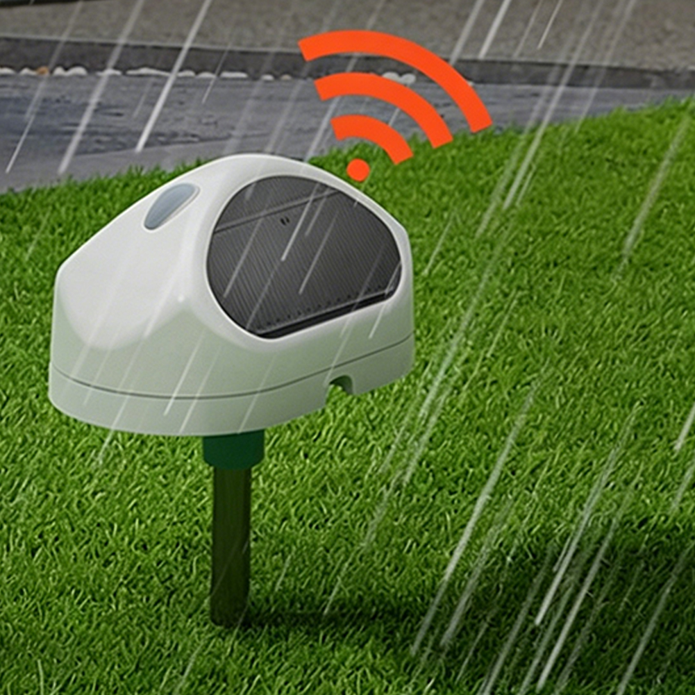 Water Alarm Sensor - เซ็นเซอร์ตรวจจับฝนอัจฉริยะผ่าน WiFi, การตรวจจับปริมาณน้ำฝนแบบเรียลไทม์และการควบคุมร่มกันแดด, สัญญาณเตือนน้ำรั่วไร้สายสำหรับสวน