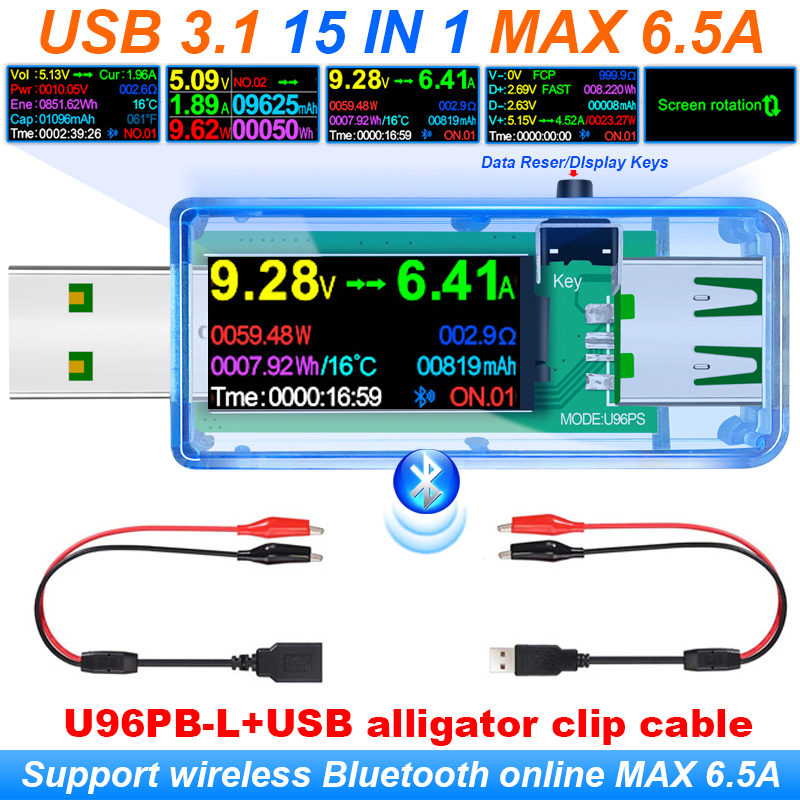 Co Detector Plug - 15 IN 1 USB 3.1 เครื่องทดสอบ