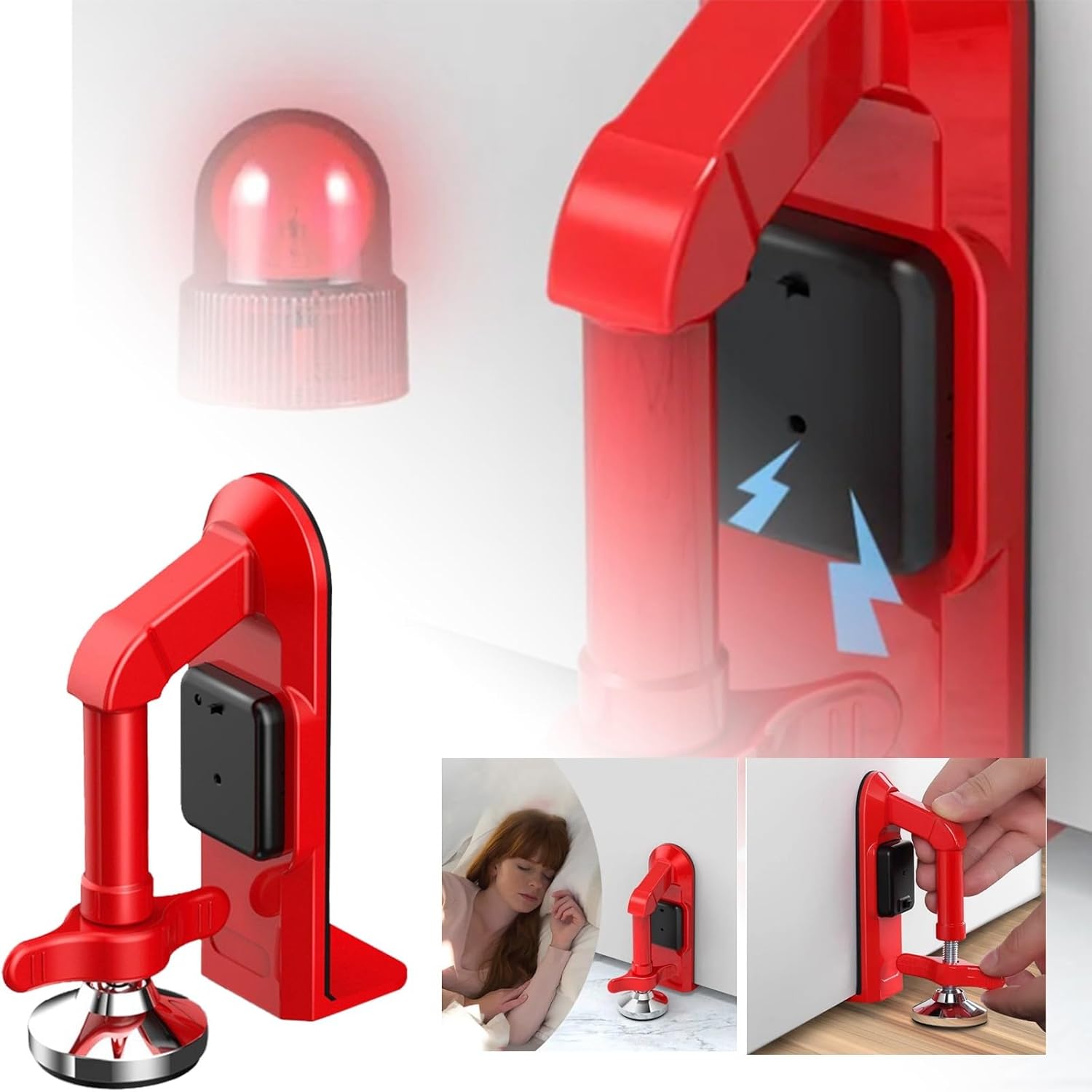 Door Stop Alarm - แบตเตอรี่ขับเคลื่อนนาฬิกาปลุกประตูล็อคสําหรับผู้หญิงป้องกันความปลอดภัยประตู Anti-Theft ALARM BLOCK ระบบขายส่ง