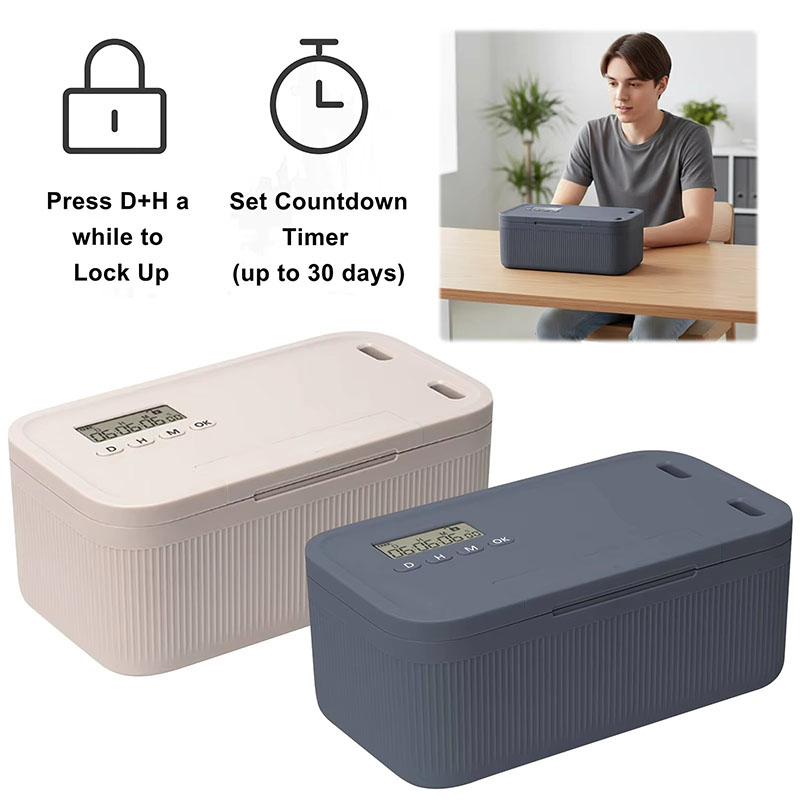 Medicine Cabinet Lock - กล่องล็อคพร้อมตัวตั้งเวลา ตู้ล็อคโทรศัพท์ กล่องเก็บของแบบล็อคเวลา สำหรับสำนักงาน บ้าน ตู้ยา