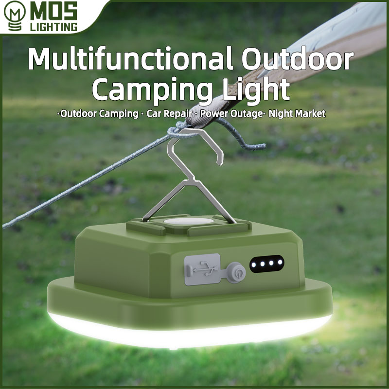 Power Outage Light - MOSLIGHTING โคมไฟตั้งแคมป์กลางแจ้งแบบพกพา Fast CHARGING ไฟฉาย LED