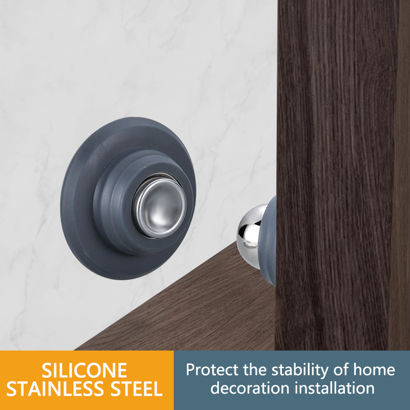 Door Stop Alarm - ซิลิโคนประตูดูดโรงแรมในครัวเรือน Strong Magnetic Strong Mute ประตู