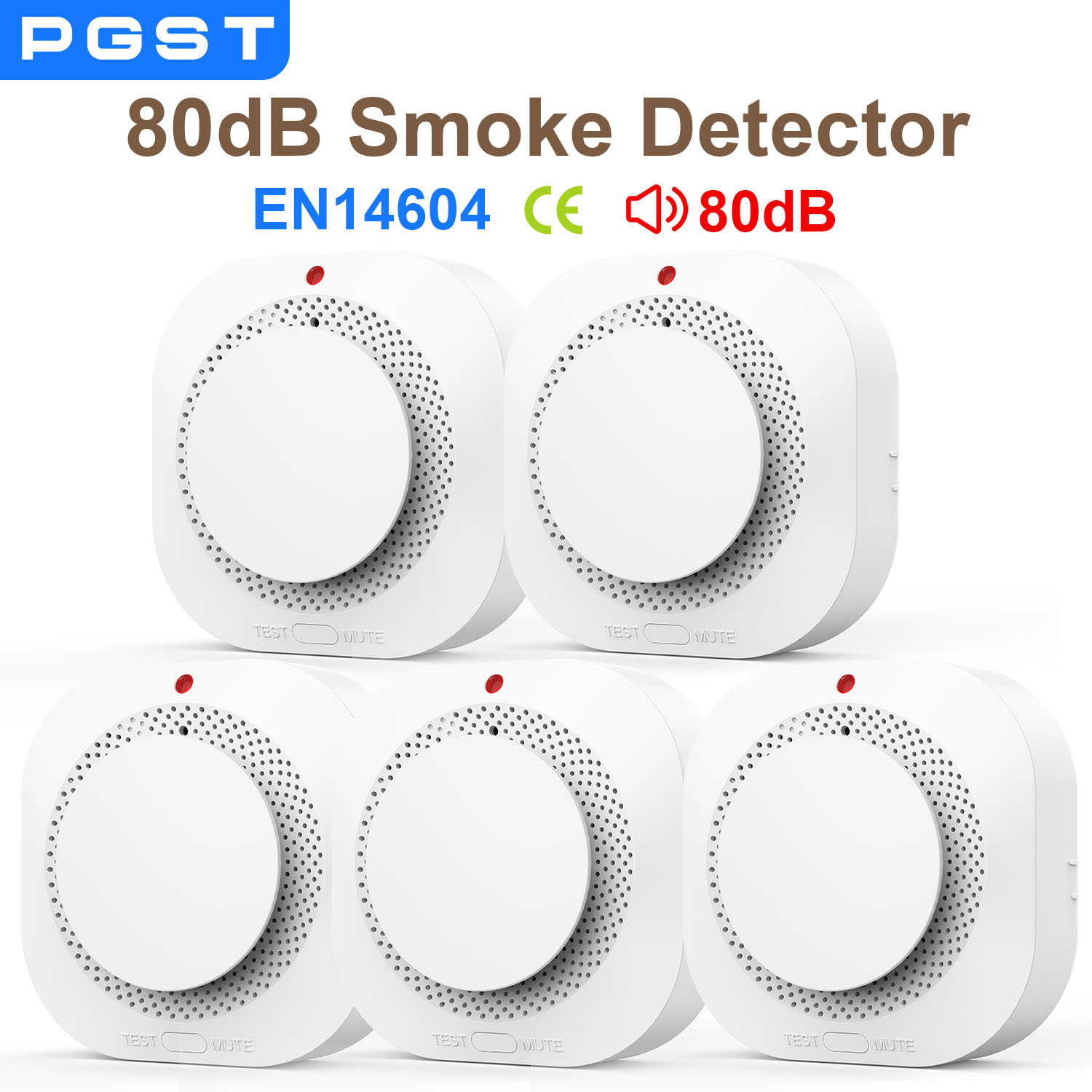 Smoke Detector Interconnected - เซ็นเซอร์ควันอิสระเครื่องตรวจจับระบบเตือนเหตุเพลิงไหม้สําหรับการรักษาความปลอดภัยโฮมออฟฟิศสัญญาณเตือนควันป้องกันอัคคีภัย