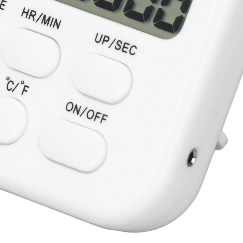 Pool Alarm Float - เทอร์โมมิเตอร์วัดอุณหภูมิอาหารแบบดิจิตอล พร้อมหัววัดสแตนเลส ฟังก์ชั่นจับเวลา ฟังก์ชั่นเตือน สำหรับอาหารและบาร์บีคิว หน้าจอ