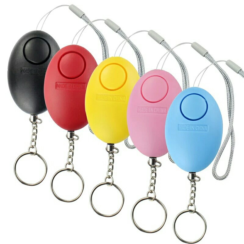 Personal Alarm Keychain - สัญญาณกันขโมยราคาประหยัด 110dB รูปทรงไข่ สำหรับผู้หญิง ป้องกันตัว แจ้งเตือนภัยส่วนบุคคล