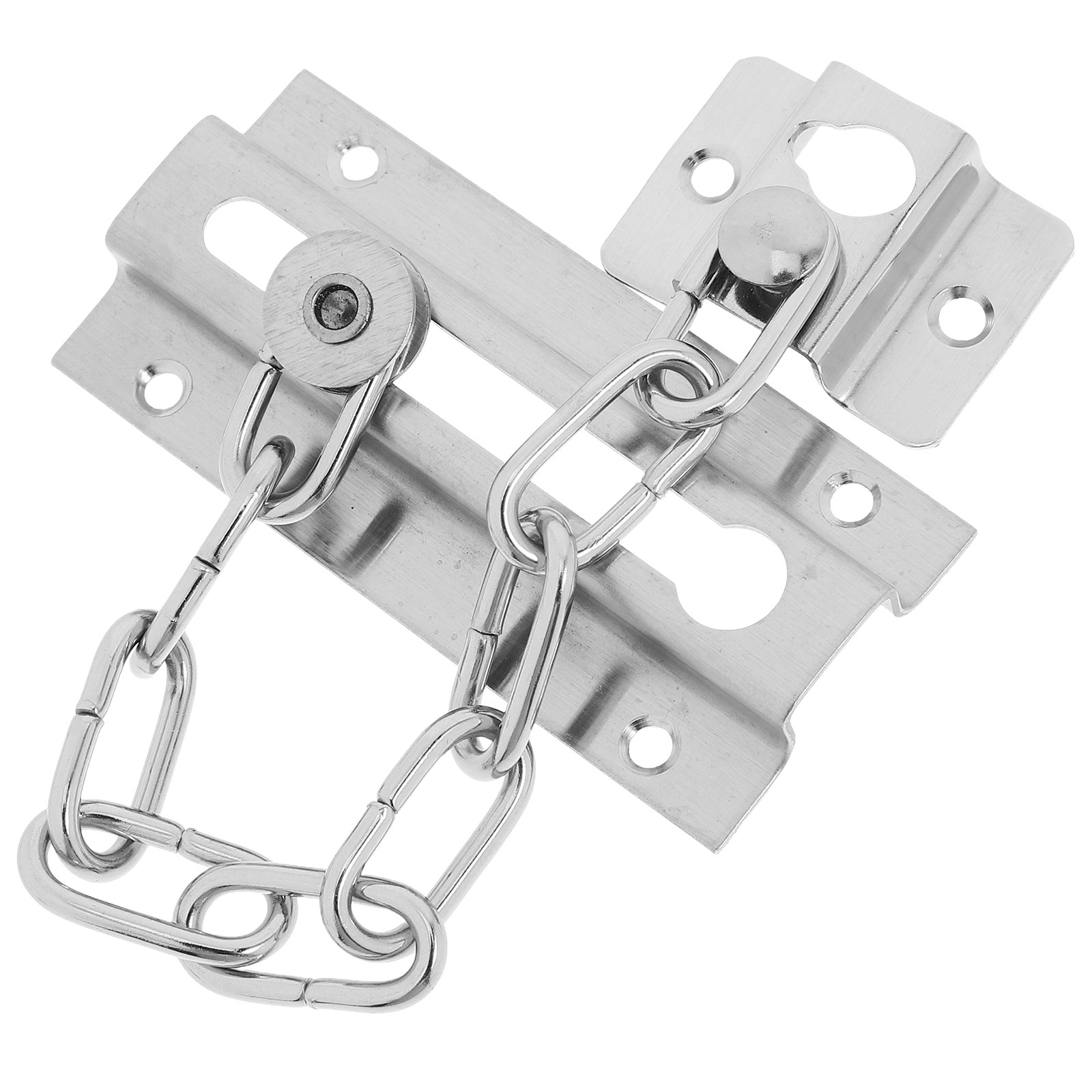 Security Chain Door - ตัวล็อคโซ่กันขโมย ตัวหยุดประตู ตัวล็อคแบบเกี่ยว ตัวล็อคโรงแรม สำหรับป้องกันการงัดแงะ เพื่อความปลอดภัยสำหรับประตูภายใน