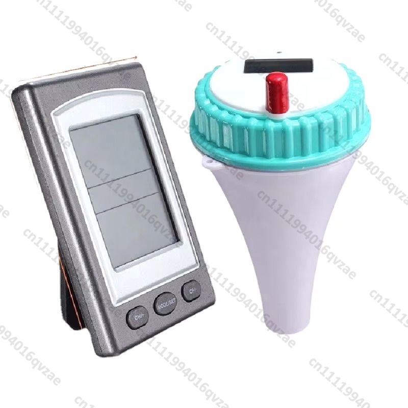 Pool Alarm Float - เครื่องวัดอุณหภูมิสระว่ายน้ำไร้สายพร้อมปฏิทินนาฬิกาปลุกดิจิตอลสำหรับสระว่ายน้ำกลางแจ้งแบบลอยน้ำได้ กันน้ำ