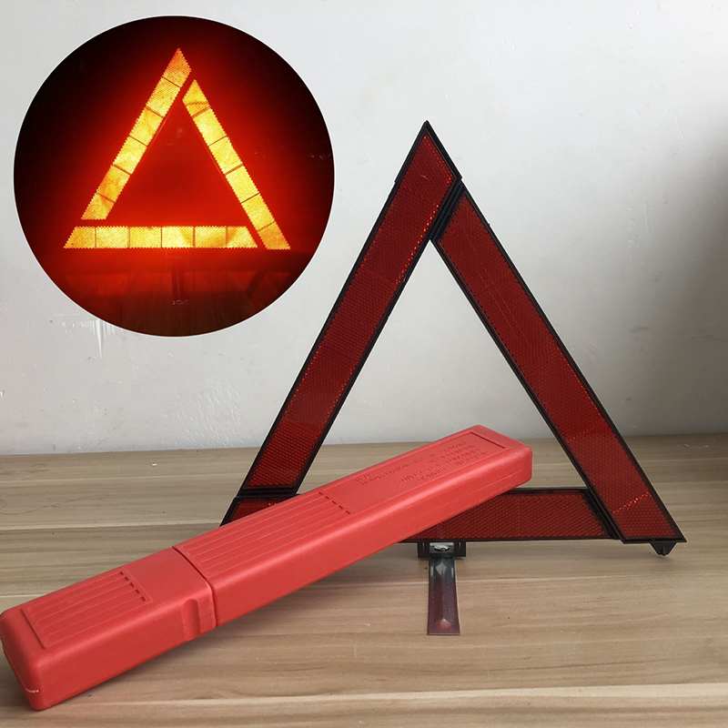 Emergency Exit Sign - รถขาตั้งกล้องพับป้ายหยุด Reflector รถฉุกเฉินคําเตือนเครื่องมือสามเหลี่ยมสีแดงสะท้อนแสงความปลอดภัยอันตรายรถอุปกรณ์เสริม