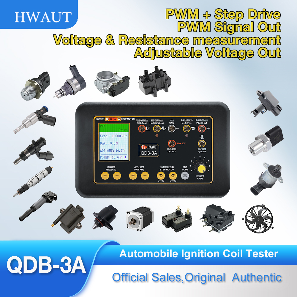 Co Detector Plug - QDB-3A 2A เครื่องทดสอบคอยล์จุดระเบิดอัตโนมัติรถไม่ได้ใช้งาน Stepper มอเตอร์ Solenoid