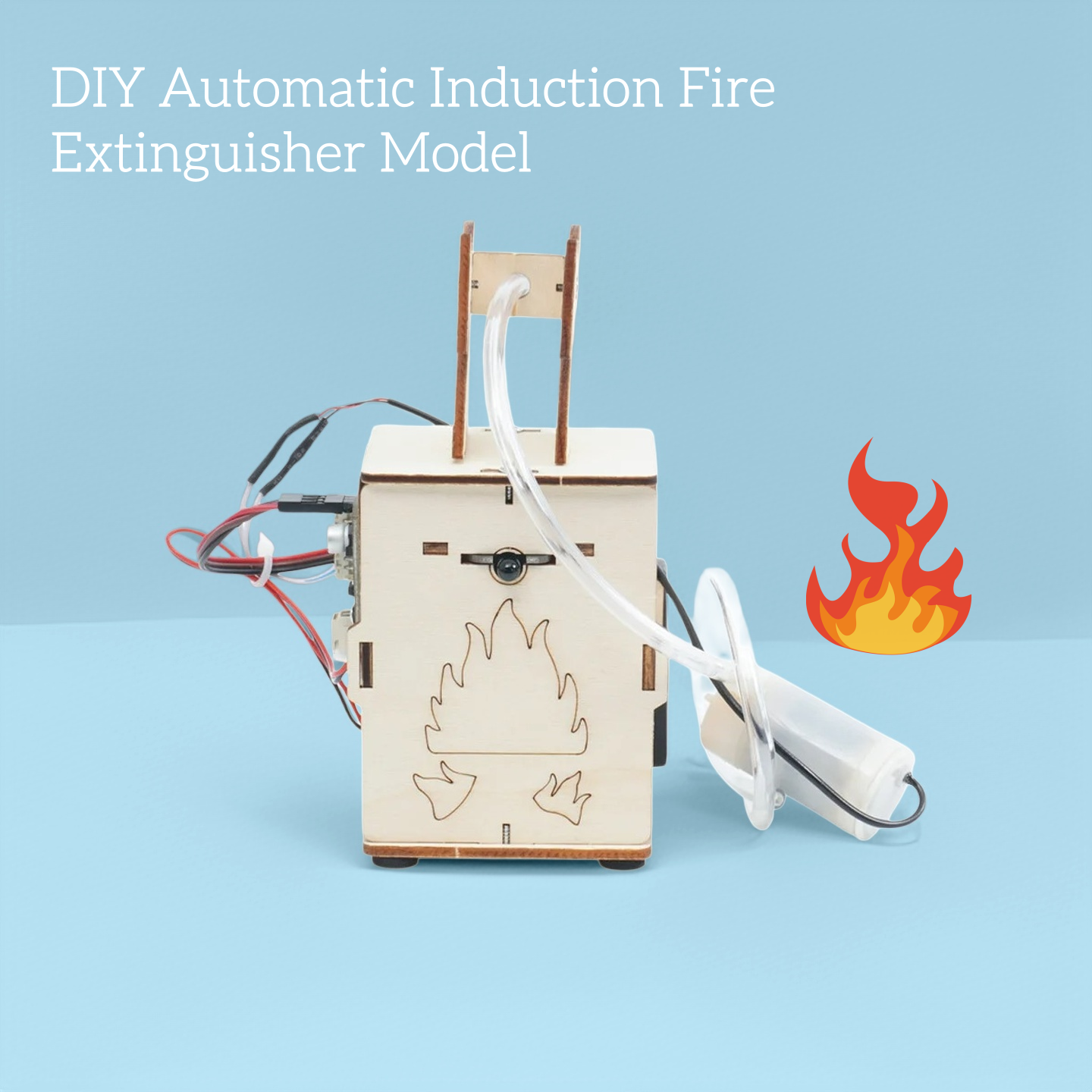 Fire Extinguisher Small - ชุดทดลองประกอบแบบจำลองเครื่องดับเพลิงอัตโนมัติ DIY สำหรับเด็ก วัยรุ่น ชุดของเล่นวิทยาศาสตร์เพื่อการศึกษาสำหรับนักเรียน
