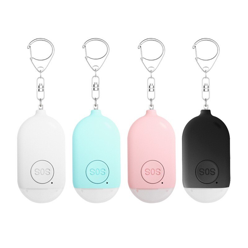 Personal Alarm Keychain - อุปกรณ์เตือนภัยส่วนบุคคล SOS ฉุกเฉินสำหรับเด็ก ผู้สูงอายุ ผู้หญิง พวงกุญแจป้องกันตัว