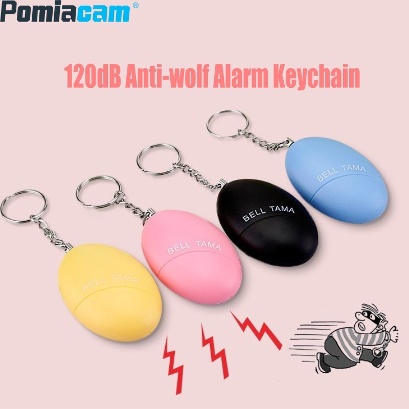 Personal Alarm Keychain - ขายส่งใหม่แบบพกพาฉุกเฉินพวงกุญแจปลุก 120DB Bell Tama Self Defense