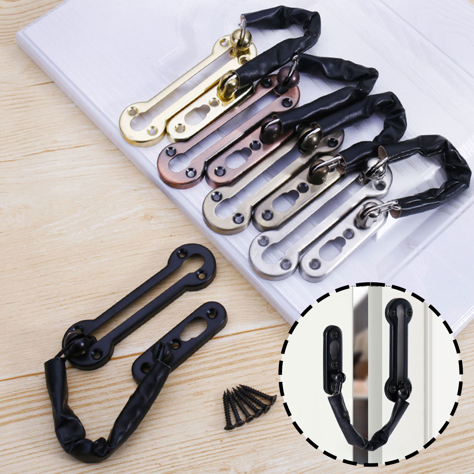 Security Chain Door - โซ่กันขโมย ล็อคประตู สลักประตู สแตนเลส โซ่ประตูหน้าเพื่อความปลอดภัย เพิ่มความปลอดภัยในบ้าน