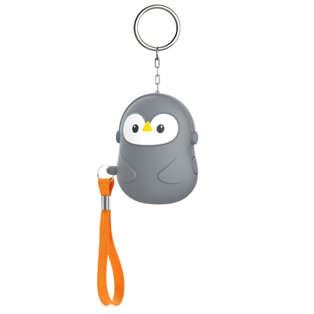 Personal Alarm Keychain - ใหม่ 130dB สัญญาณเตือนภัยส่วนบุคคลรูปเพนกวินไซเรนความปลอดภัยขนาดเล็กพร้อมไฟ LED พวงกุญแจแบบพกพาสำหรับผู้หญิงสาว
