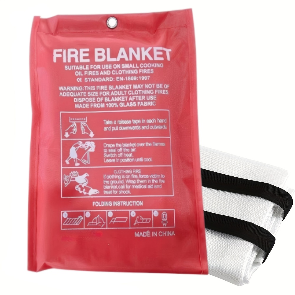 Fire Blanket Kitchen - ผ้าห่มกันไฟ / ผ้าห่มดับเพลิงฉุกเฉิน / ผ้าห่มดับไฟ /