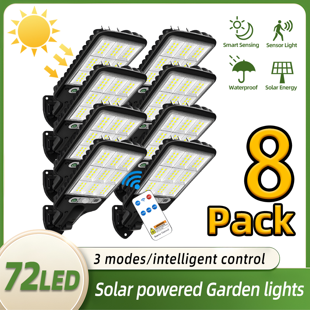 Power Outage Light - ไฟส่องสว่างพลังงานแสงอาทิตย์ไร้สายสำหรับภายนอกอาคาร 1/8 ชิ้น เหมาะสำหรับทางเดินรถ ลานบ้าน โรงรถ
