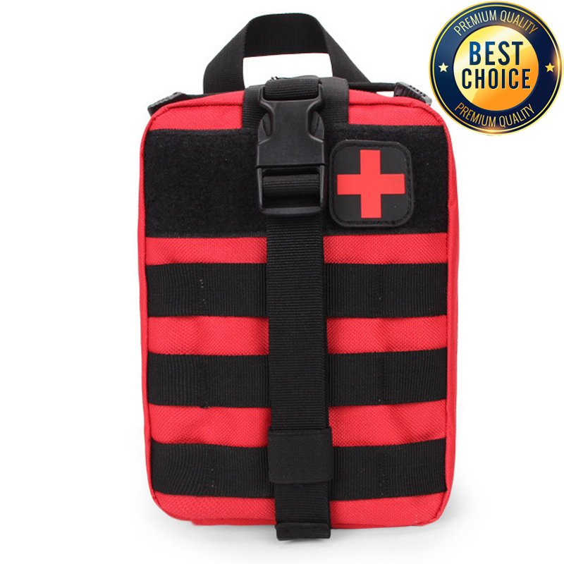 First Aid Bag Kit - Molle ยุทธวิธีชุดปฐมพยาบาลถุงแพทย์ฉุกเฉิน SOS การล่าสัตว์กลางแจ้งฉุกเฉิน Camping Hiking
