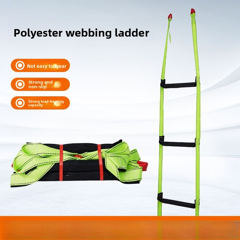 Fire Escape Ladder - บันไดเชือกนิ่มสำหรับหนีไฟ 10 เมตร สำหรับงานกลางแจ้ง ทนทาน รับน้ำหนักได้ดี