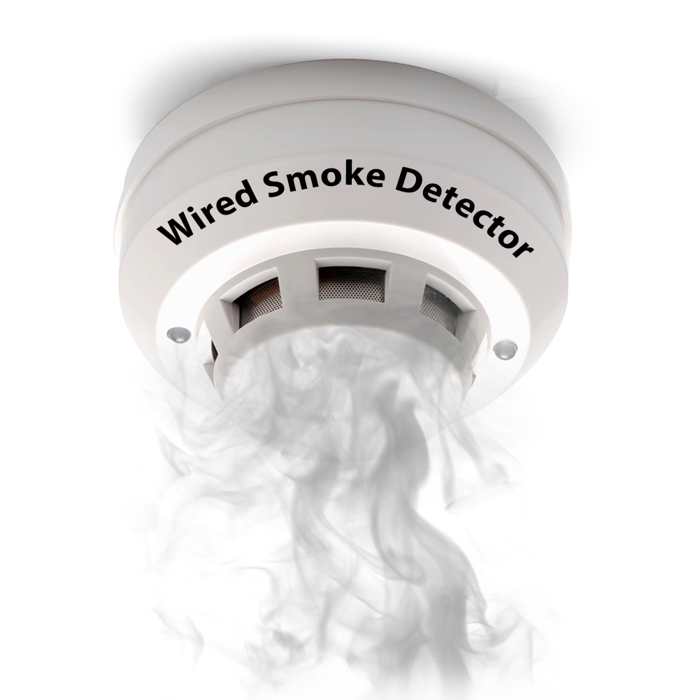 Smoke Detector Interconnected - เซ็นเซอร์ตรวจจับควันไฟแบบมีสาย 12V สำหรับระบบเตือนภัยแบบมีสาย