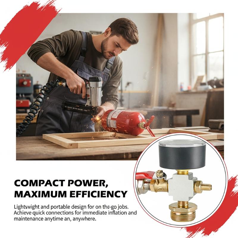 Fire Extinguisher Small - อุปกรณ์เสริมเครื่องอัดอากาศแบบพกพา ถังลมขนาดเล็ก อะแดปเตอร์แรงดันลม, ปั๊มลมแปลงสำหรับถังดับเพลิง