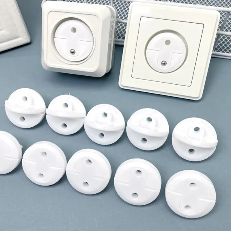 Outlet Cover Baby - ฝาครอบปลั๊กไฟยุโรปแบบป้องกันเด็กที่ได้รับการรับรอง 10 ชิ้น ปลั๊กปิดช่องเสียบสำหรับเด็กเล็ก ป้องกันไฟฟ้าในบ้าน ทนทาน