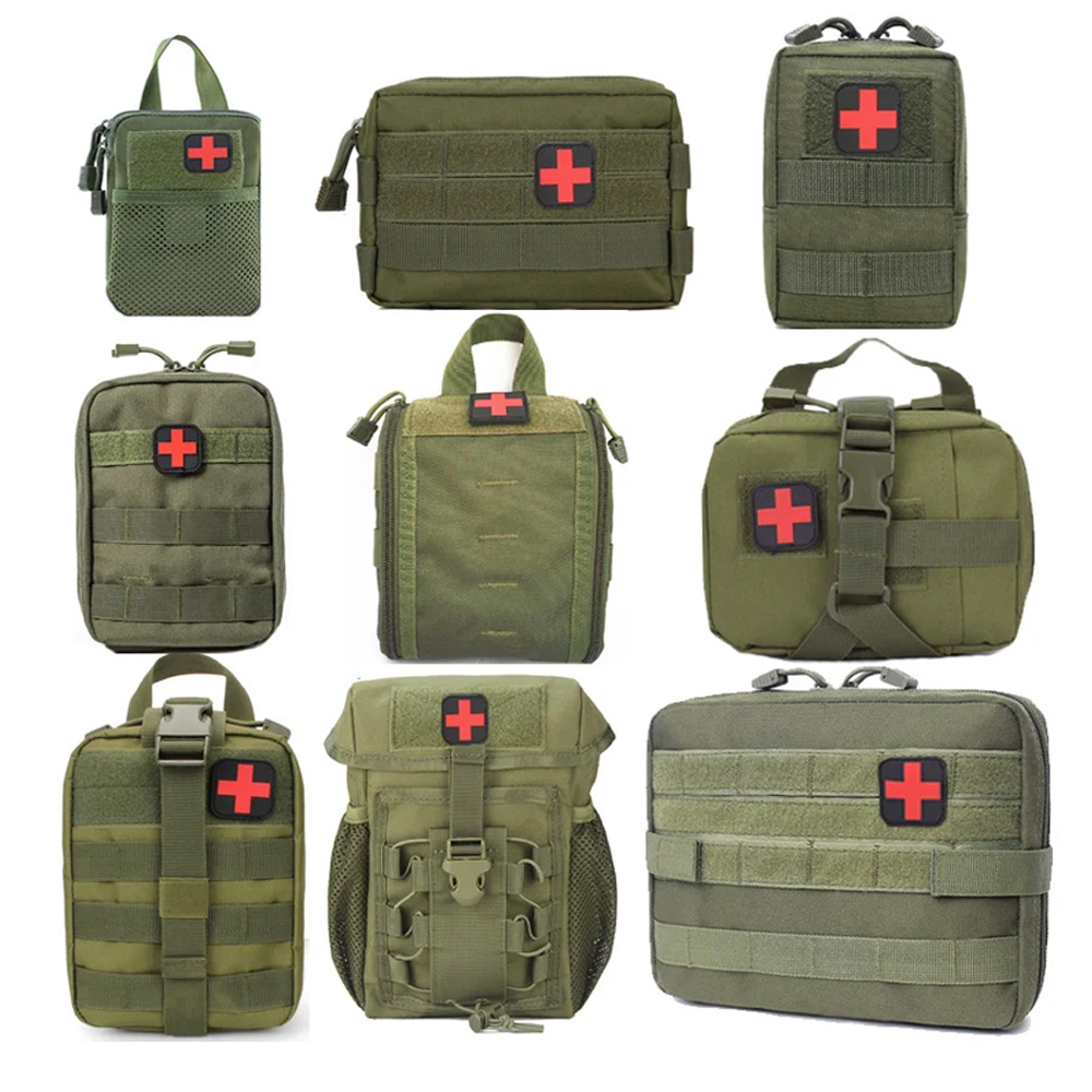 First Aid Bag Kit - IFAK EDC กระเป๋าเอวกระเป๋าล่าสัตว์เสื้อกั๊กชุดเครื่องมือฉุกเฉินกลางแจ้ง First Aid Kit