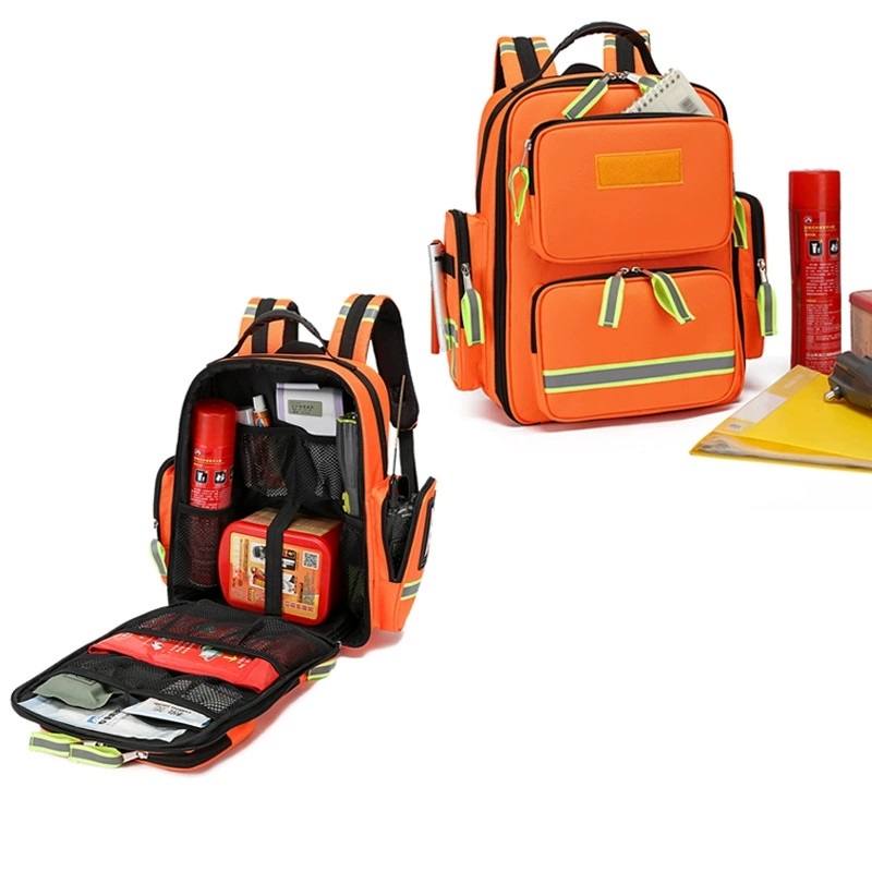 First Aid Bag Kit - ชุดฉุกเฉินในรถยนต์, กระเป๋าเป้ปฐมพยาบาล, กระเป๋าเป้ดับเพลิง, ชุดติดตามสถานการณ์ในบ้าน, กระเป๋าเป้ทางการแพทย์, กระเป๋าอเนกประสงค์