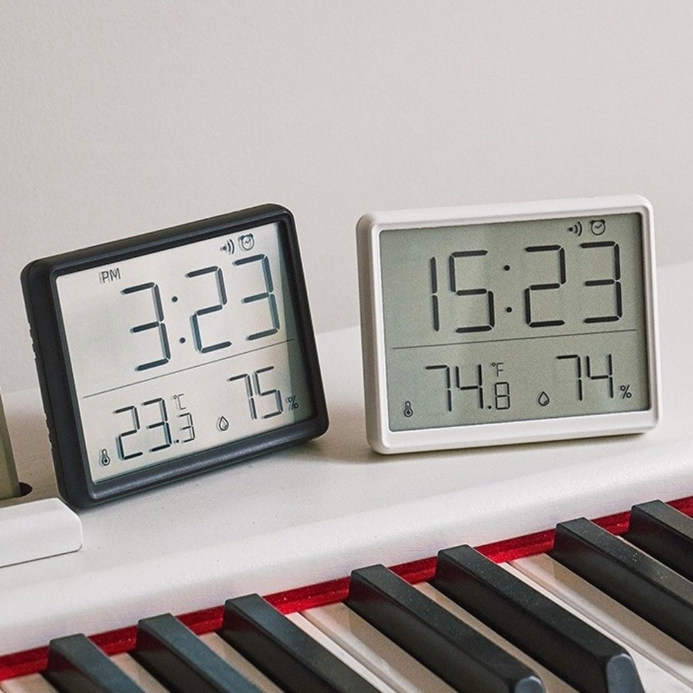 Pool Alarm Float - นาฬิกาแขวนแม่เหล็ก จอแสดงผลดิจิตอลบางเฉียบ นาฬิกาปลุกดิจิตอล หน้าจอ LCD ขนาดใหญ่