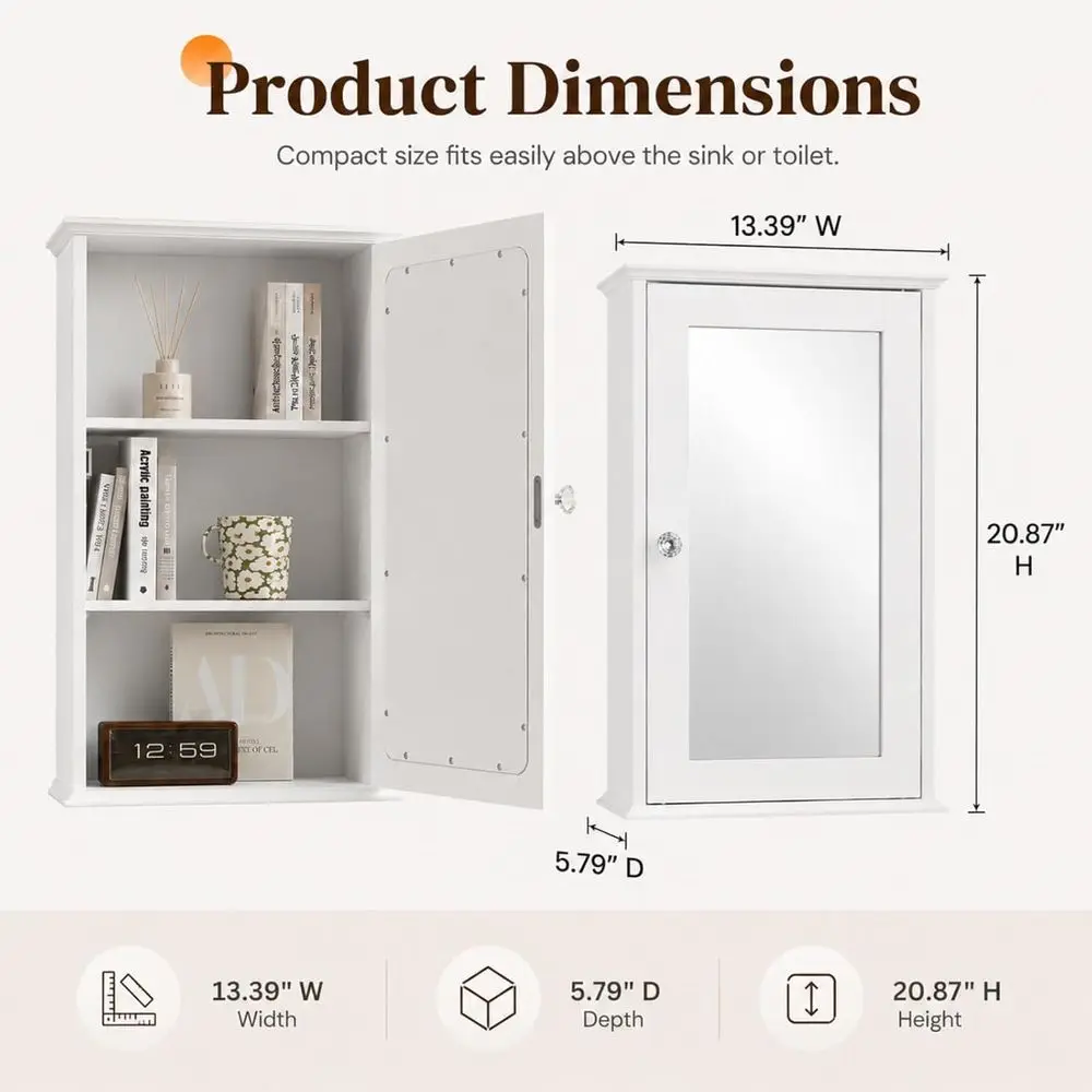 ตู้ยาแบบมีกระจกสีขาว - ตู้เก็บ - Medicine Cabinet Lock บทวิจารณ์และราคา