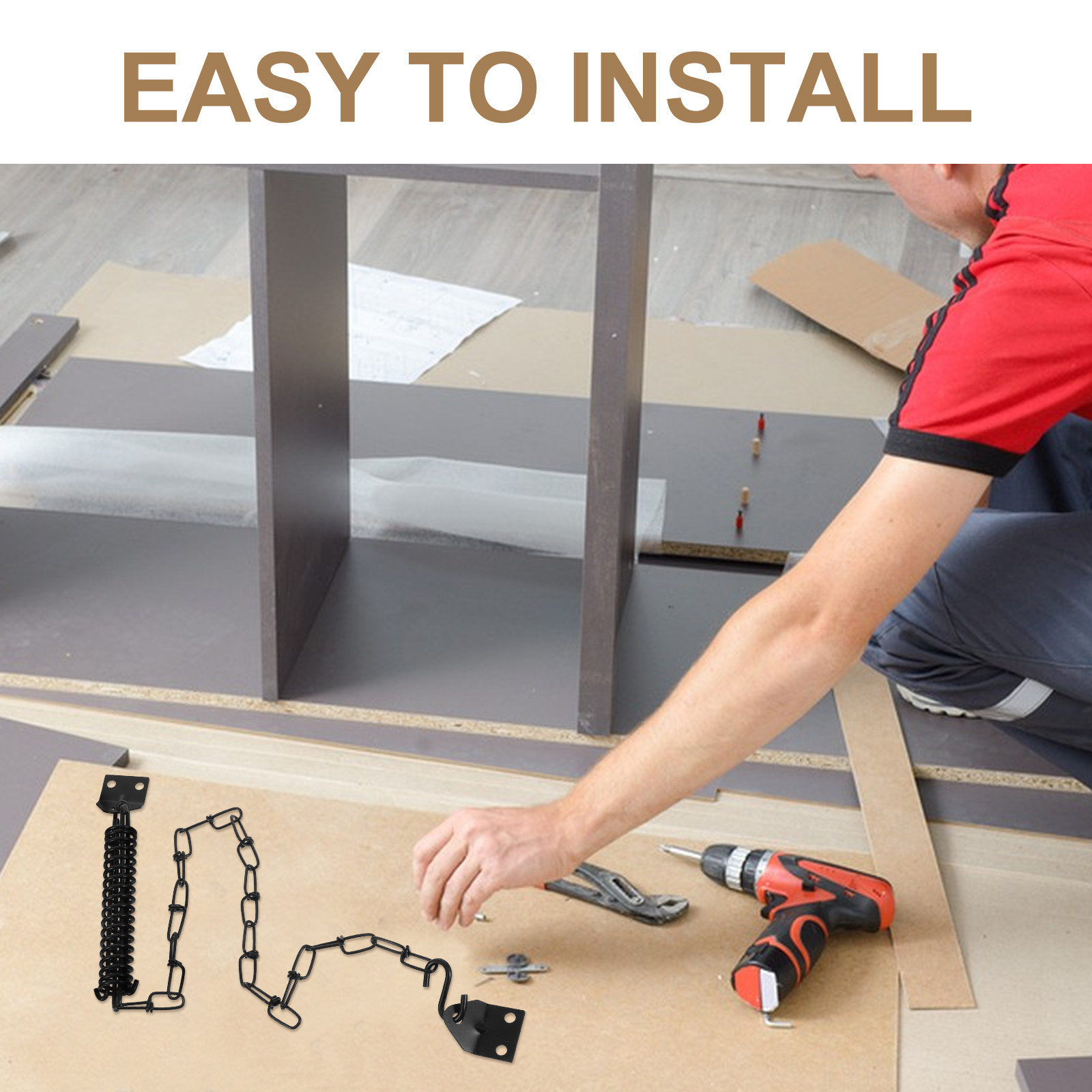 ชุดล็อคประตูแบบอเมริกัน 2 ชิ้น - Security Chain Door บทวิจารณ์และราคา