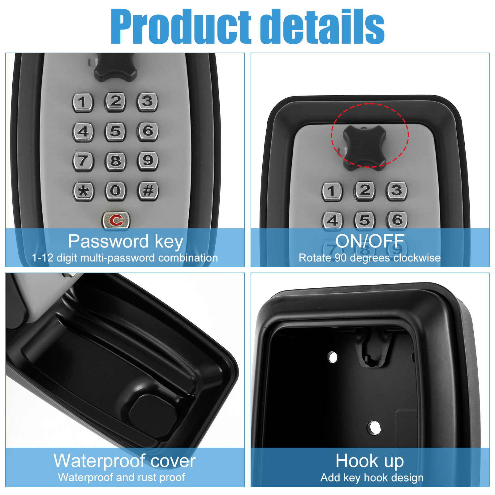 กล่องล็อคกุญแจ Wall-Mount Secr - Lockbox Key Secure บทวิจารณ์และราคา