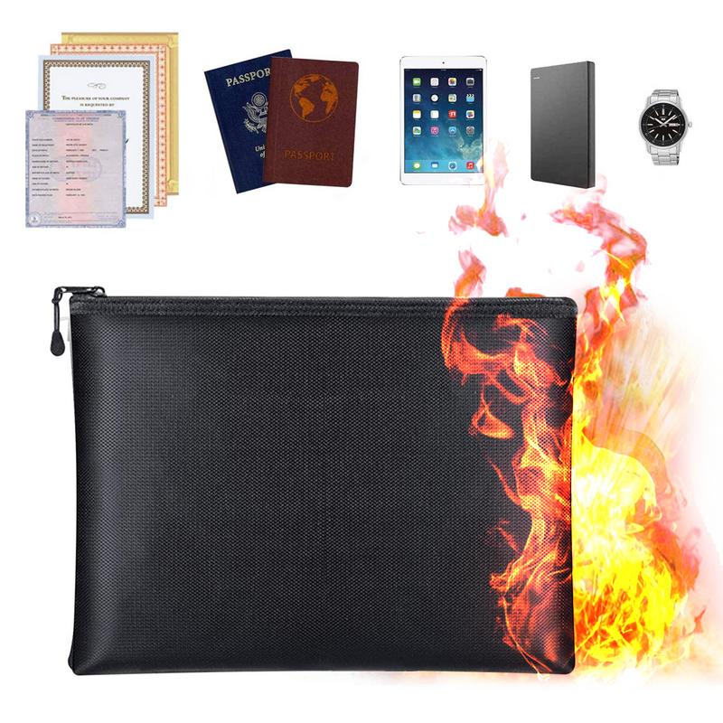 ทนไฟกระเป๋าเอกสารกันน้ําเงินกร - Fire Safe Document บทวิจารณ์และราคา