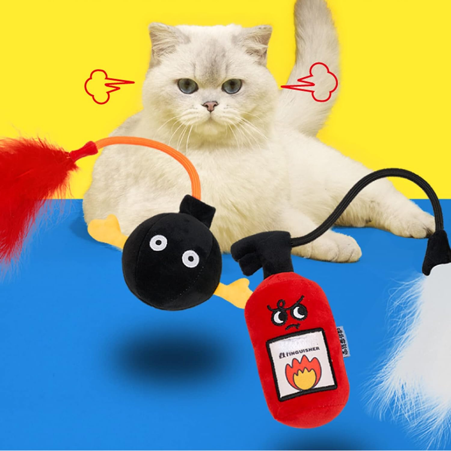 ของเล่นแมวที่น่าตื่นเต้นและโต้ - Fire Extinguisher Small บทวิจารณ์และราคา