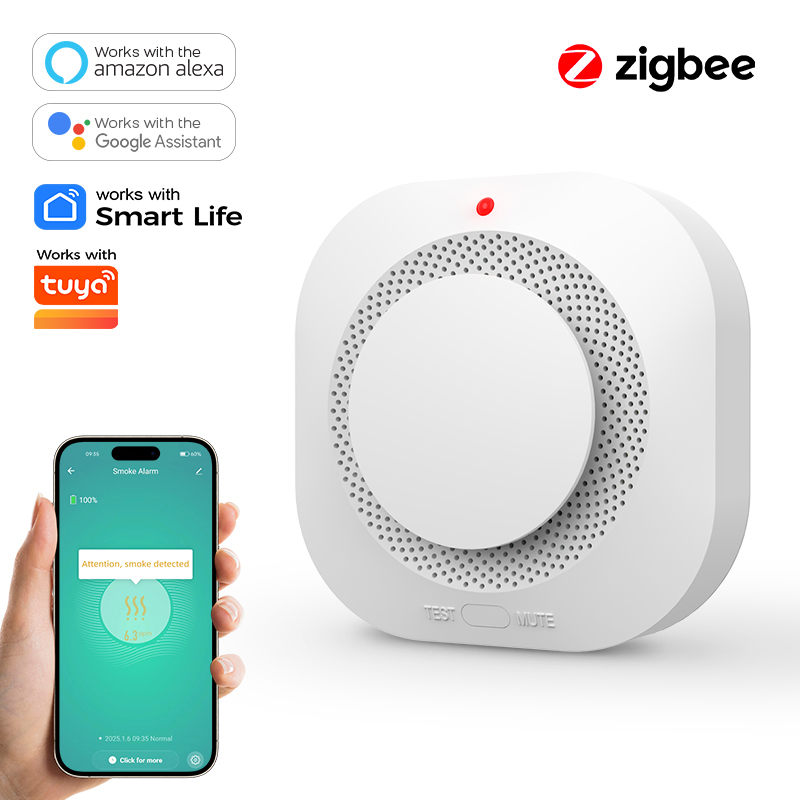 เครื่องตรวจจับควันแบบ ZIGBEE ส - Smoke Detector Interconnected บทวิจารณ์และราคา
