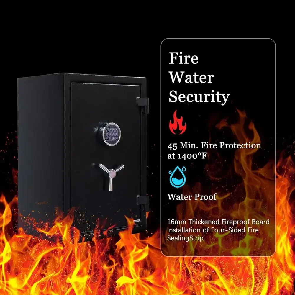 1400 ° ตู้เซฟปืนพกทนไฟพร้อมระบ - Fire Safe Document บทวิจารณ์และราคา