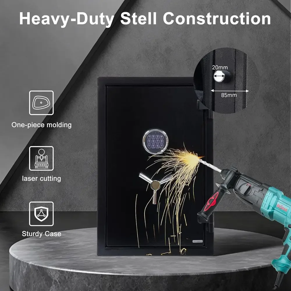 1400 ° ตู้เซฟปืนพกทนไฟพร้อมระบ - Fire Safe Document บทวิจารณ์และราคา