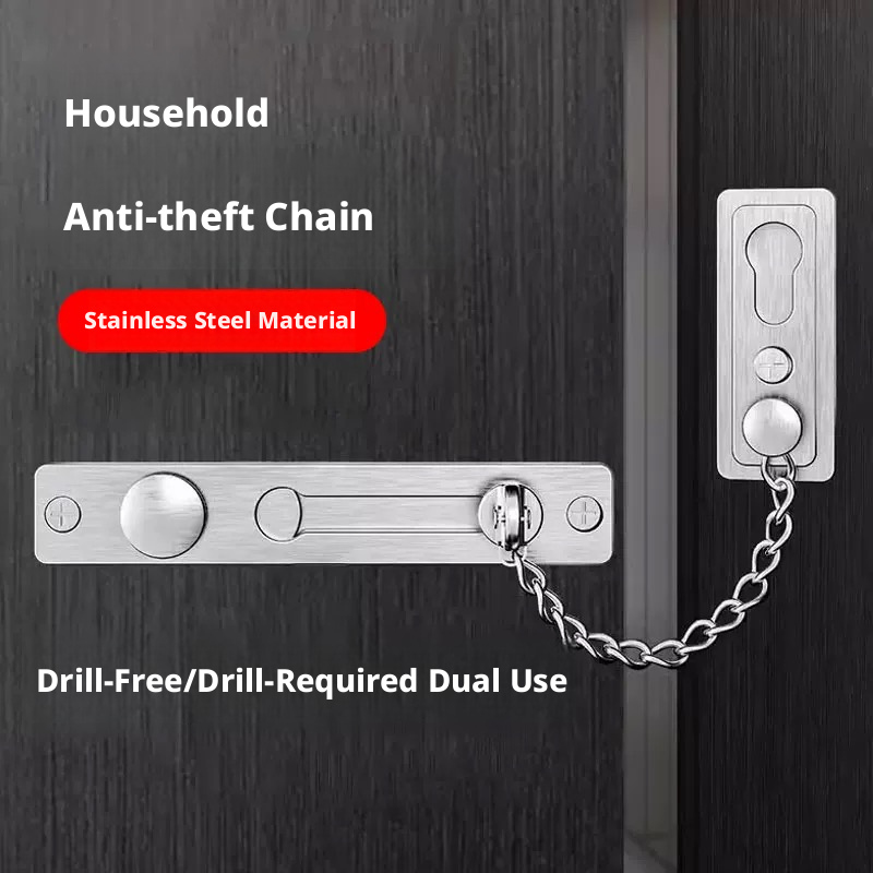 ตัวป้องกันสลักแบบกดขัดเงาสำหรั - Security Chain Door บทวิจารณ์และราคา