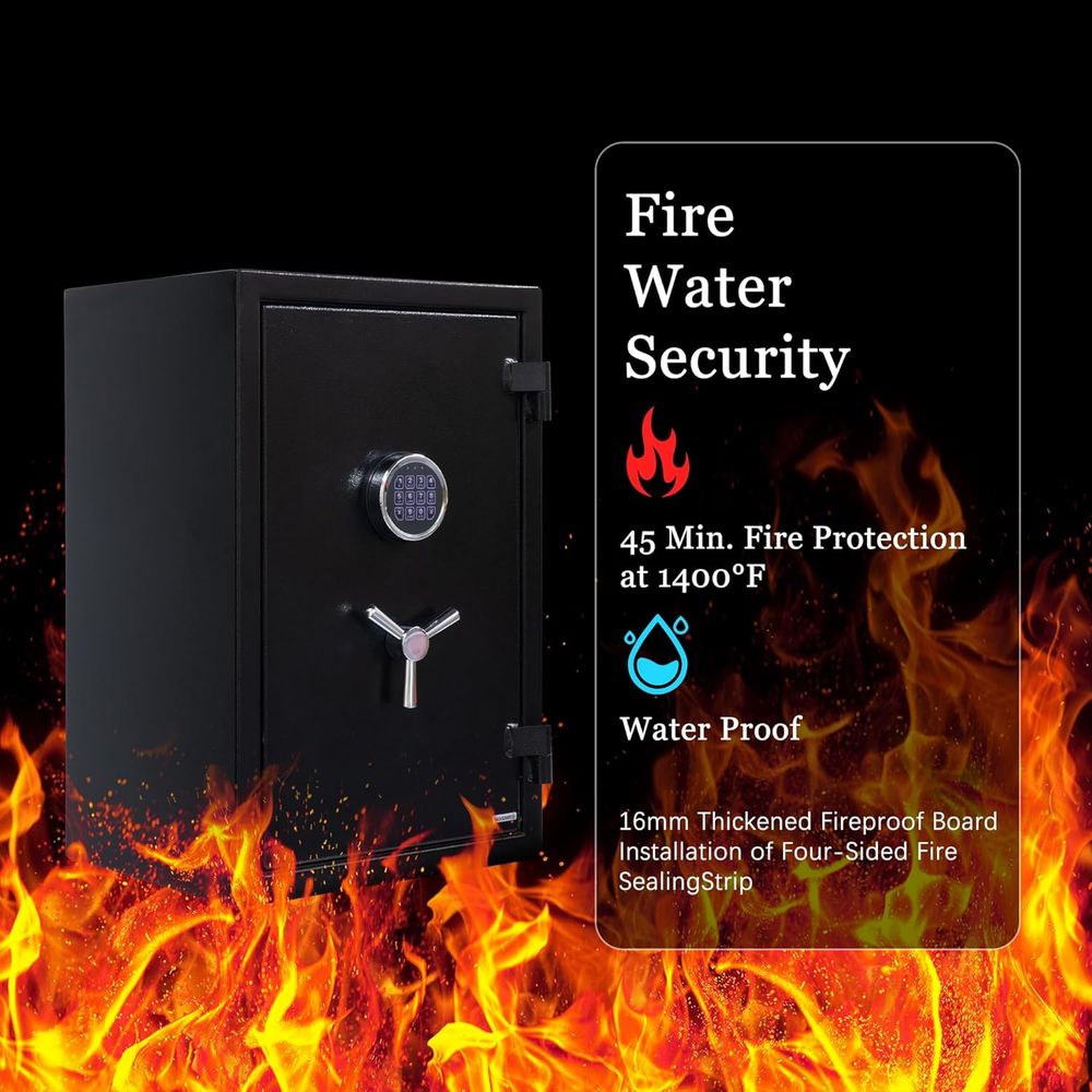 ตู้เซฟปืนพกขนาดใหญ่พร้อมระบบล็ - Fire Safe Document บทวิจารณ์และราคา