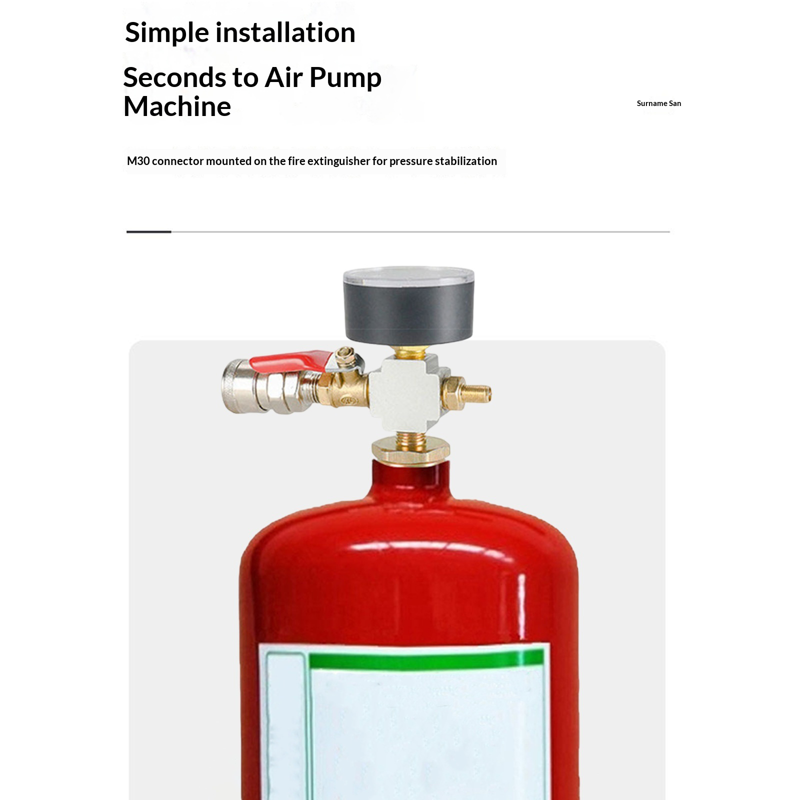 อะแดปเตอร์แรงดันถังลมขนาดเล็กพ - Fire Extinguisher Small บทวิจารณ์และราคา