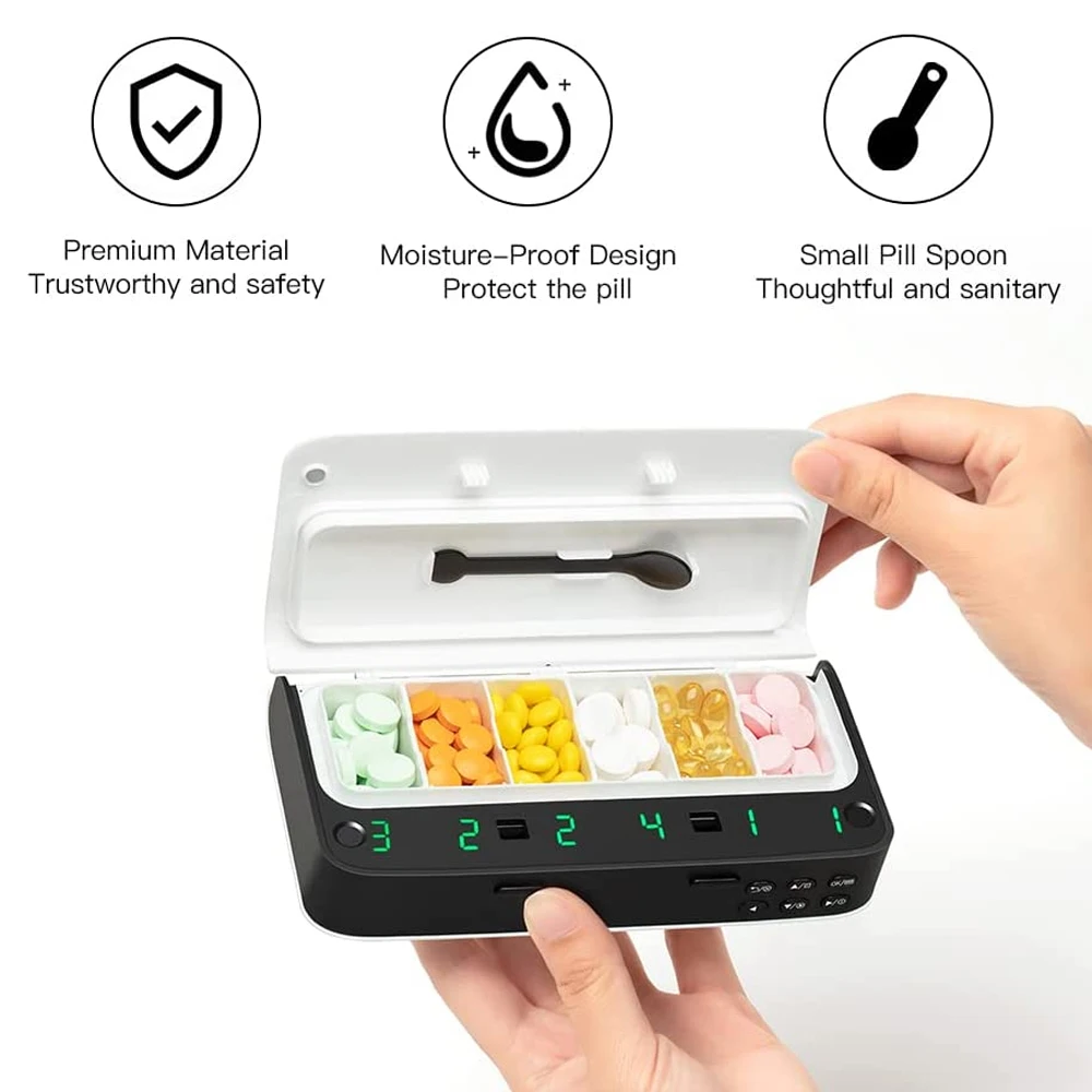 เครื่องจ่ายยาพร้อมนาฬิกาปลุกรา - Medicine Cabinet Lock บทวิจารณ์และราคา