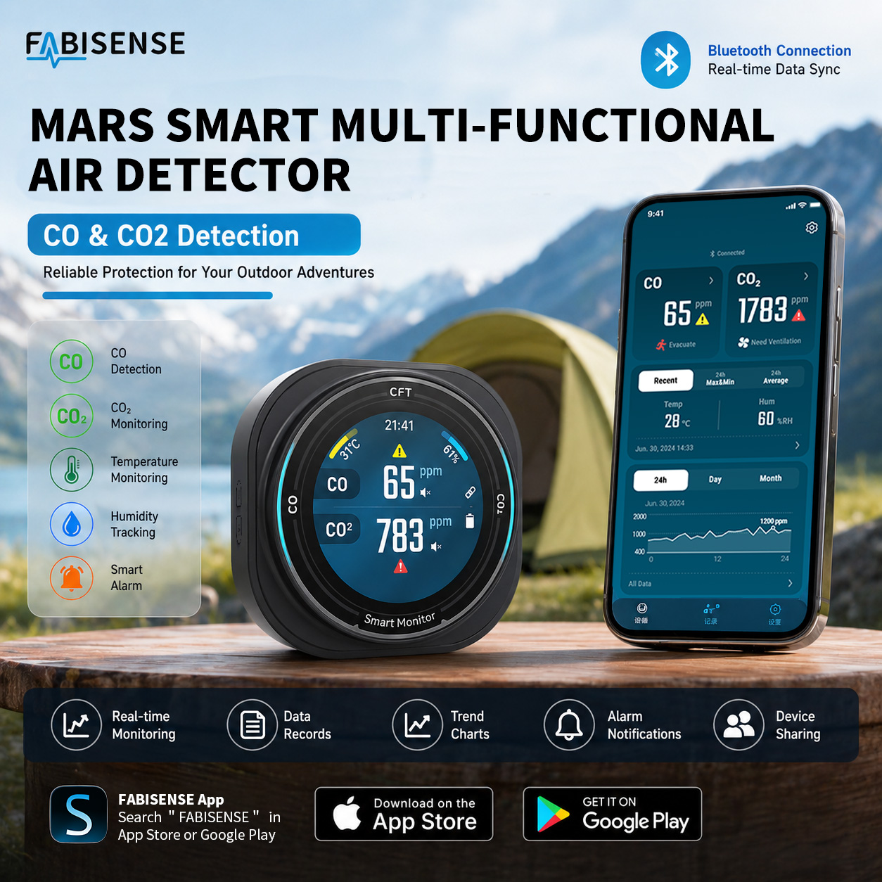 FABISENSE เครื่องตรวจจับคุณภาพ - Co Detector Plug บทวิจารณ์และราคา