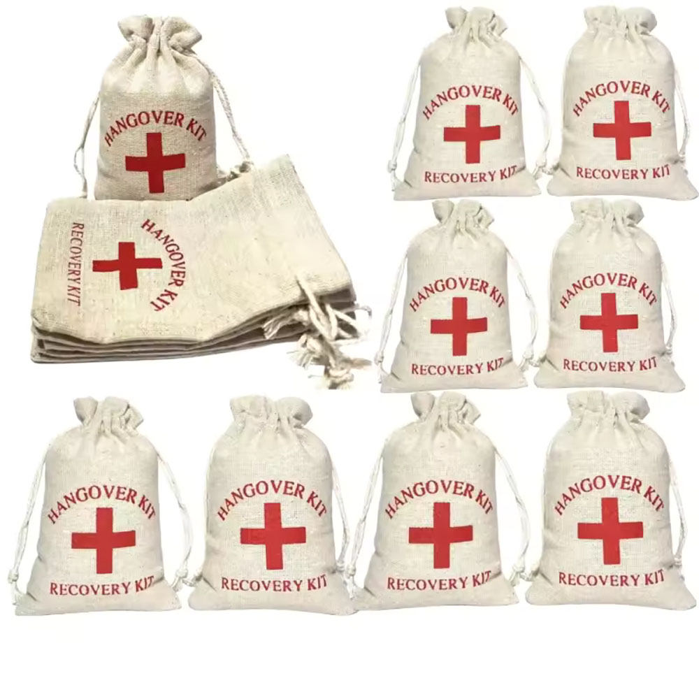 ถุงผ้าฝ้ายลินินสำหรับงานปาร์ตี - First Aid Bag Kit บทวิจารณ์และราคา