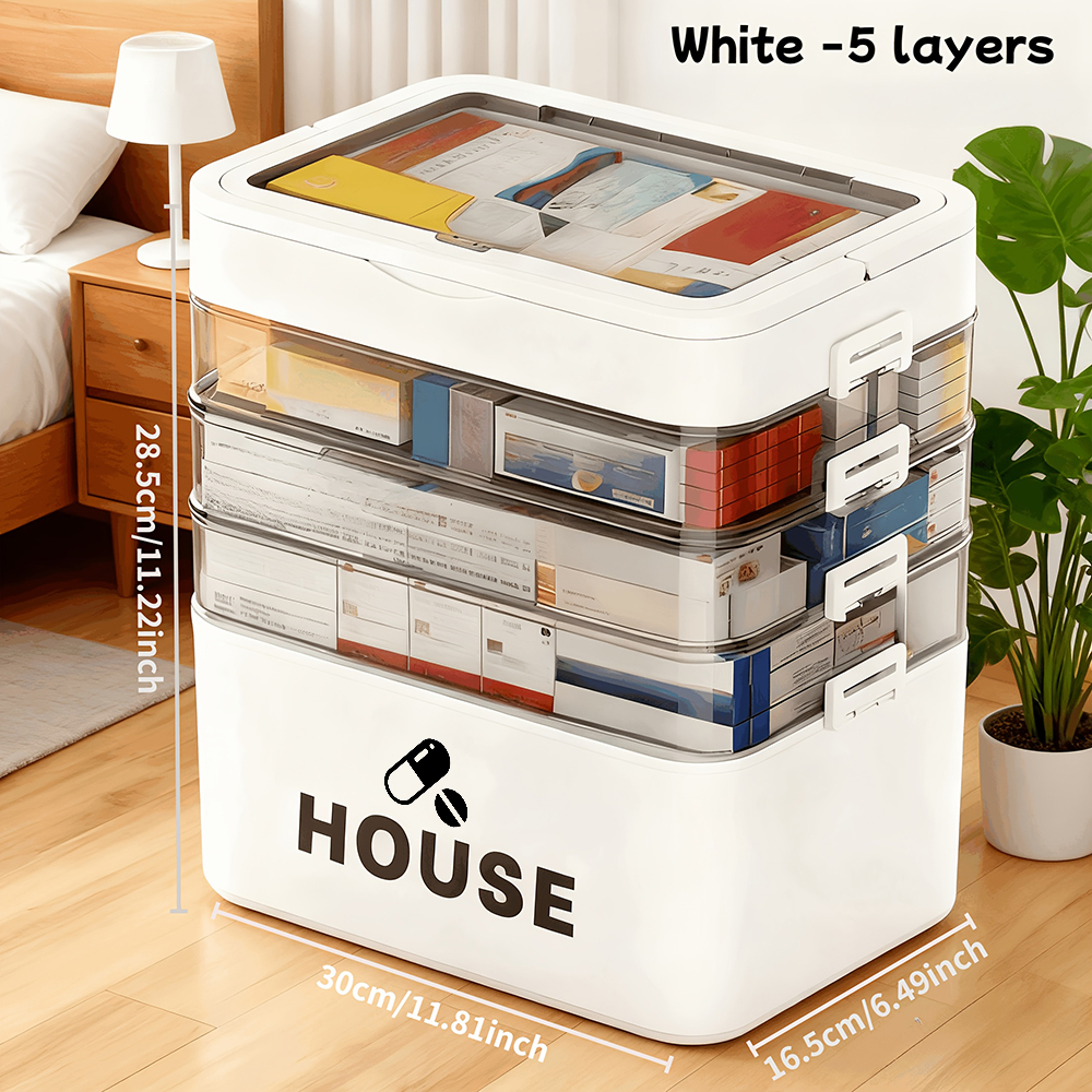 กล่องเก็บยาฉุกเฉินแบบใสหลายชั้ - Medicine Cabinet Lock บทวิจารณ์และราคา
