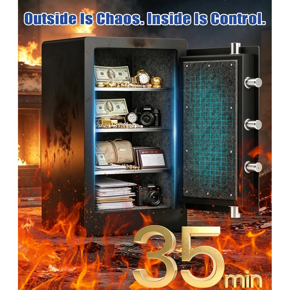 ตู้เซฟไบโอเมตริกขนาดใหญ่ พร้อม - Fire Safe Document บทวิจารณ์และราคา