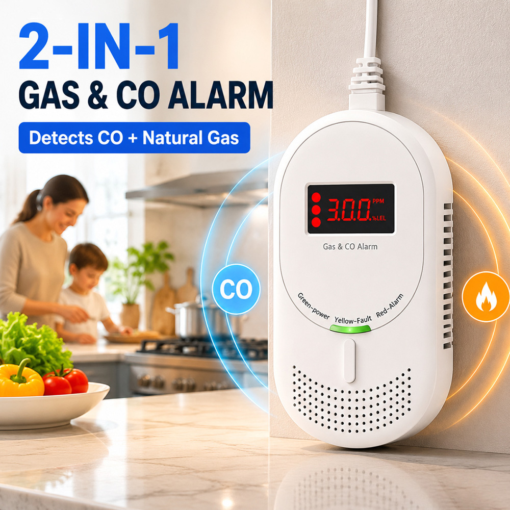 เครื่องตรวจจับก๊าซ CO และก๊าซธ - Co Detector Plug บทวิจารณ์และราคา